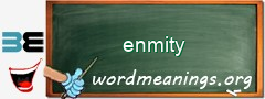 WordMeaning blackboard for enmity